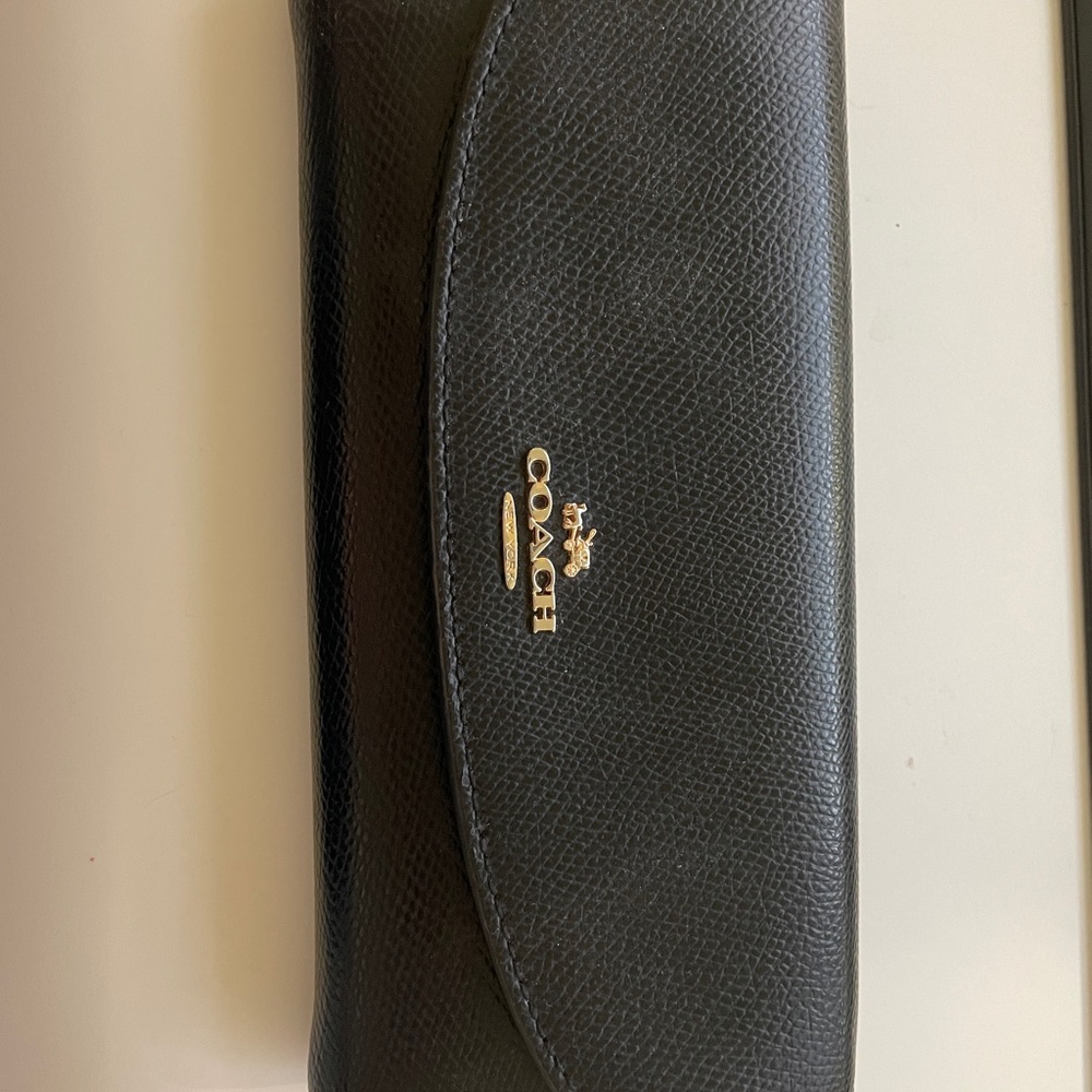 Coach checkbook style wallet